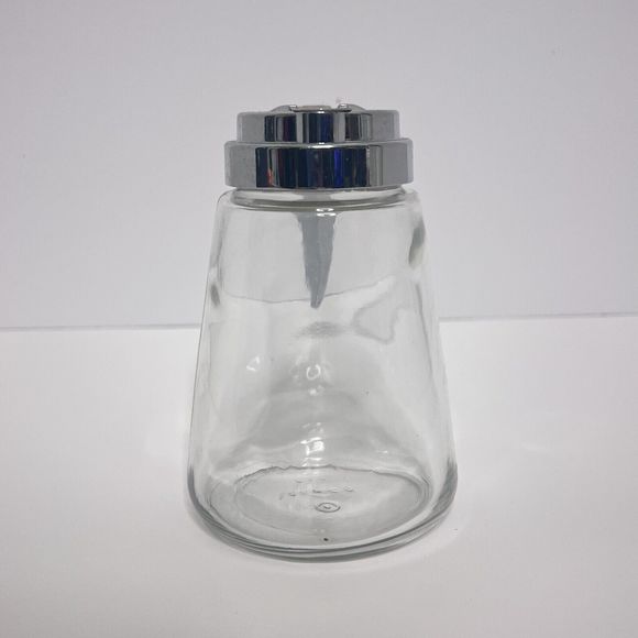 GEMCO Glass Syrup Dispenser Pourer, Chrome Handle, USA - Picture 2 of 6